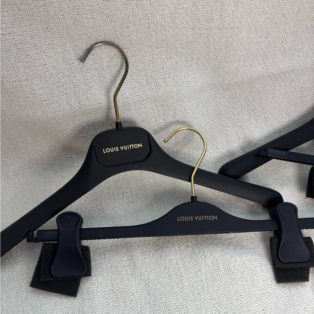 Louis Vuitton Black and Gold Hanger Trio